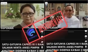 Menteri Luar Negeri ( Menlu ) Retno L. P. Marsudi menegaskan terkait unggahan video pertemuan antara Anies Baswedan dengan keluarga Kerajaan A